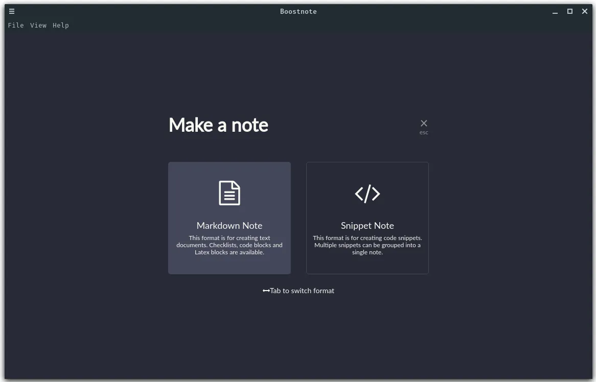 Two types of notes